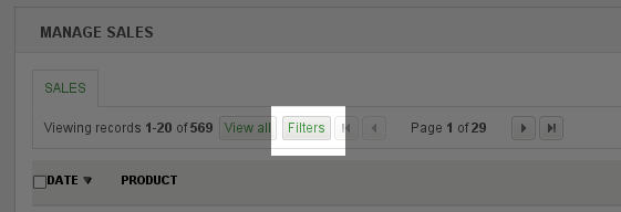 Example Filter Button